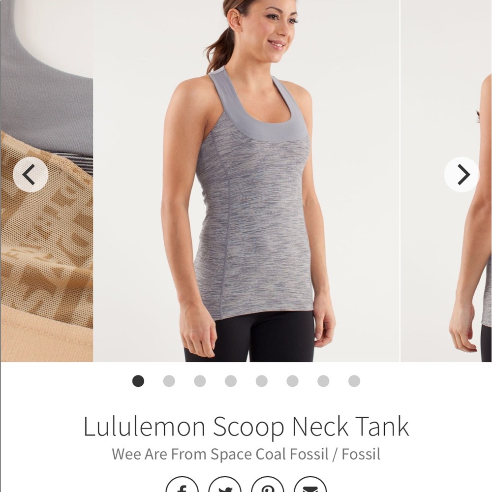LULULEMON—-ICONIC SCOOP KNECK TANK